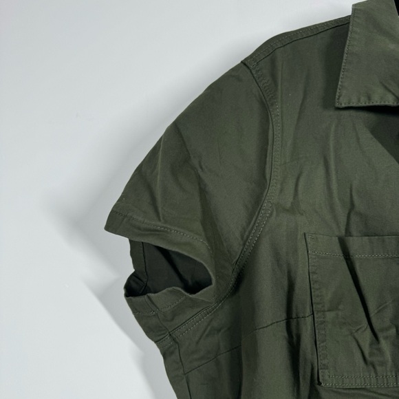 Torrid Romper Twill Deep Depths Utility Button Front Cargo - Picture 3 of 11